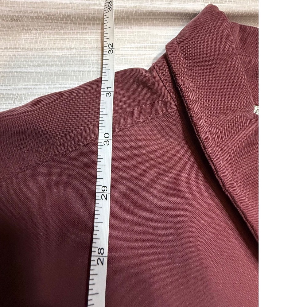 The North Face Men's XL Long Sleeve Hiking‎ Shirt Maroon Button Down Ventilated - Picture 9 of 12